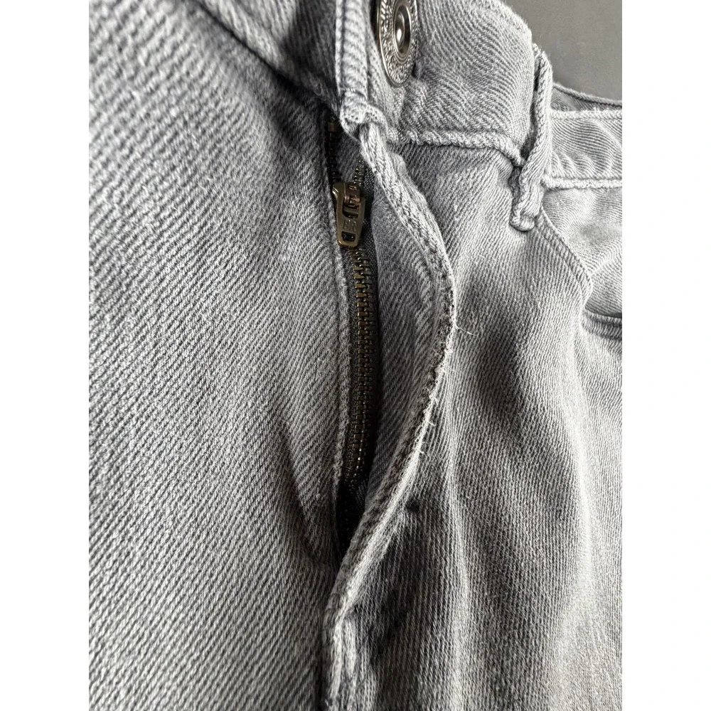 Banana Republic Jeans Mens 34x34 Light Wash Gray Slim Straight Traveler Denim